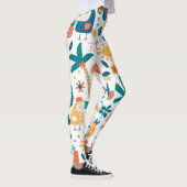 Tropische Hinterhofkunst Leggings (Rechts)