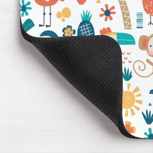 Tropische Hinterhofkunst Mousepad (Ecke)