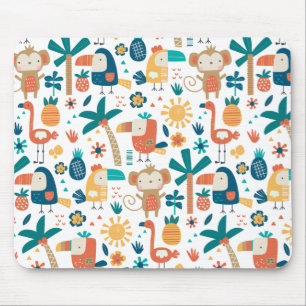 Tropische Hinterhofkunst Mousepad