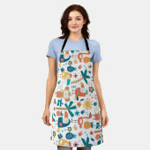 Tropische Hinterhofkunst Schürze (Getragen)