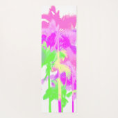 Tropische Hitze reversible neonhawaiianische Palme Yogamatte (Rückseite)
