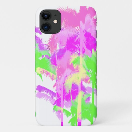 Tropische Hitzewelle Neon Hawaiian Palmen Case-Mate iPhone Hülle (Rückseite)