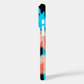 Tropische Hitzewelle Neon Hawaiian Palmen Schwarz Case-Mate iPhone Hülle (Rückseite / Links)