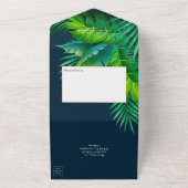 Tropische Hochzeit All In One Einladung (Außenbereich)