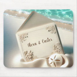 Tropische Hochzeit am Strand Mousepad