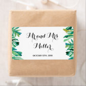 Tropische Hochzeit auf der Weinflasche mit Mini-Ch (Insitu)