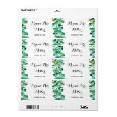 Tropische Hochzeit auf der Weinflasche mit Mini-Ch (Vorne)