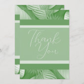 Tropische Hochzeit dank Karte (Vorne/Hinten)