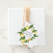 Tropische Hochzeit der mediterranen Wasserfarbe Le Geschenkanhänger (Beispiel)