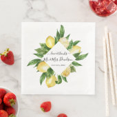 Tropische Hochzeit der mediterranen Wasserfarbe Le Serviette (Beispiel)