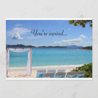 Tropische Hochzeit Einladung