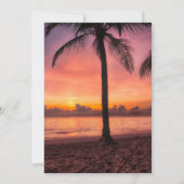 Tropische Hochzeit Einladung (Rückseite)