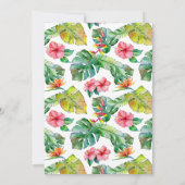 Tropische Hochzeit | FOTO SAVE THE DATE Karte (Rückseite)