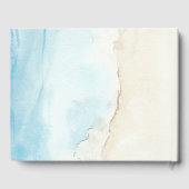 Tropische Hochzeit in Urlaubsort des Sandstrandes Gästebuch (Rückseite)