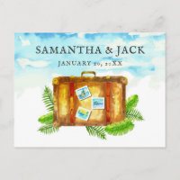 Tropische Hochzeit in Urlaubsort | Save The Date