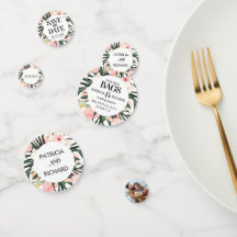 Tropische Hochzeit in Urlaubsort Save the Date