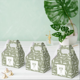 Tropische Hochzeit in Urlaubsort von Knotted Palm Geschenkschachtel