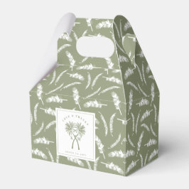 Tropische Hochzeit in Urlaubsort von Knotted Palm Geschenkschachtel