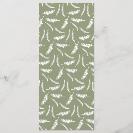 Tropische Hochzeit in Urlaubsort von Knotted Palm  Programm (Rückseite)