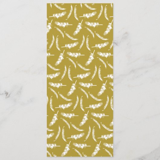 Tropische Hochzeit in Urlaubsort von Knotted Palm  Programm (Rückseite)