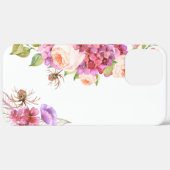 Tropische Hochzeit iPhone Case mit Blume (Hinten (horizontal))