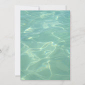 Tropische Hochzeit - Lässige private Feier Einladung (Rückseite)