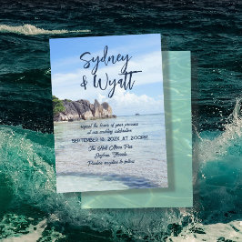 Tropische Hochzeit - Lässige private Feier Einladung