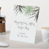 Tropische Hochzeit - Pedestal-Zeichen abschicken Sockelschild (In SItu)