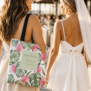 Tropische Hochzeit Personalisiert Tote Tasche