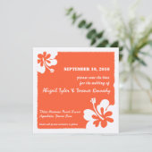 Tropische Hochzeit - Save the Date (Stehend Vorderseite)