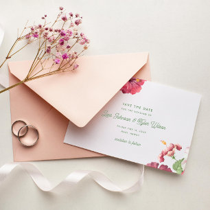 Tropische Hochzeit Save The Date