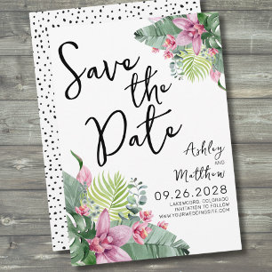 Tropische Hochzeit Save The Date
