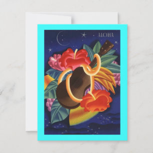 TROPISCHE HOCHZEIT SAVE THE DATE NOTIZ LEICHT ZU I