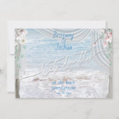 Tropische Hochzeiten Lasse diesen Strand Save the Einladung (Vorderseite)