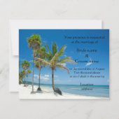 Tropische Hochzeiten oder Party Einladung (Vorderseite)