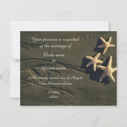 Tropische Hochzeiten oder Party Einladung (Vorderseite)