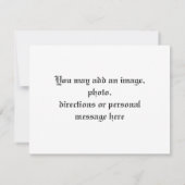 Tropische Hochzeiten oder Party Einladung (Rückseite)