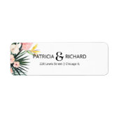 Tropische Hochzeiten speichern die Rücksendeadress (Vorne)