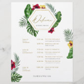 Tropische Hochzeitkarte (Vorderseite)