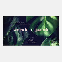 Tropische Hochzeits-Mitteilung Facebook