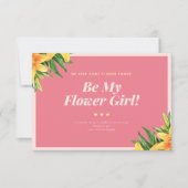 Tropische Hochzeitsblumenkarte Einladung (Vorderseite)