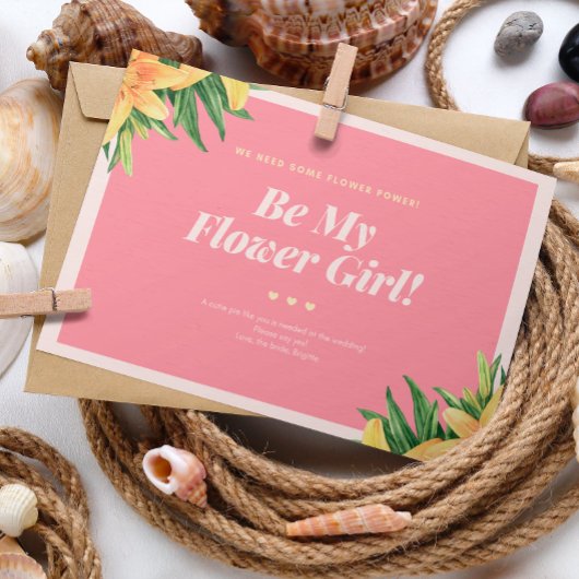 Tropische Hochzeitsblumenkarte Einladung