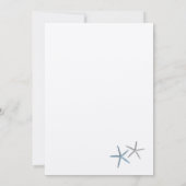 Tropische Hochzeitseinladungen für Fallende Stars Einladung (Rückseite)