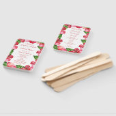 Tropische Hochzeitsfeierprogramme des Roten Hibisk Fächer (Non-assembled)