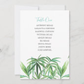 Tropische Hochzeitskarte Einladung (Vorderseite)