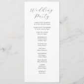 Tropische Hochzeitsprogramme Rosa Hibiskus Blume Einladung (Rückseite)