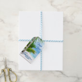 Tropische Hochzeitstrandszene Vielen Dank für Ihre Geschenkanhänger (Mit Garn)