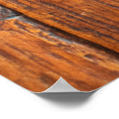 Tropische Holzstruktur. abstrakt, Wohngestaltung, Poster (Ecke)