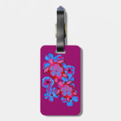 Tropische Honu Schildkröten und Hibiskus-Blumen Gepäckanhänger (Rückseite vertikal)