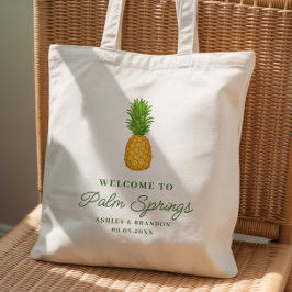 Tropische Hotel-Hochzeit im Zeichen der Ananas - W Tragetasche
